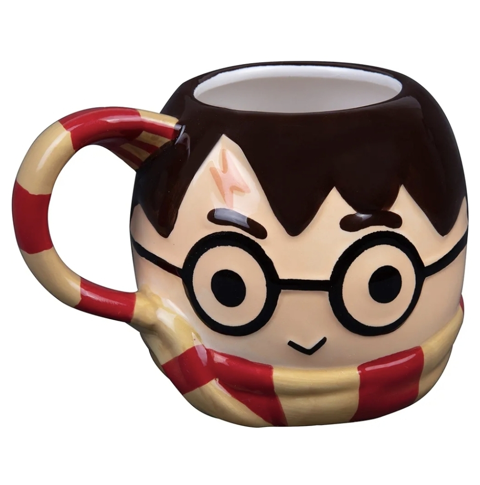 Harry Potter Chibi Character 3D Mug Large 24oz Size With Gryffindor Scarf Handle